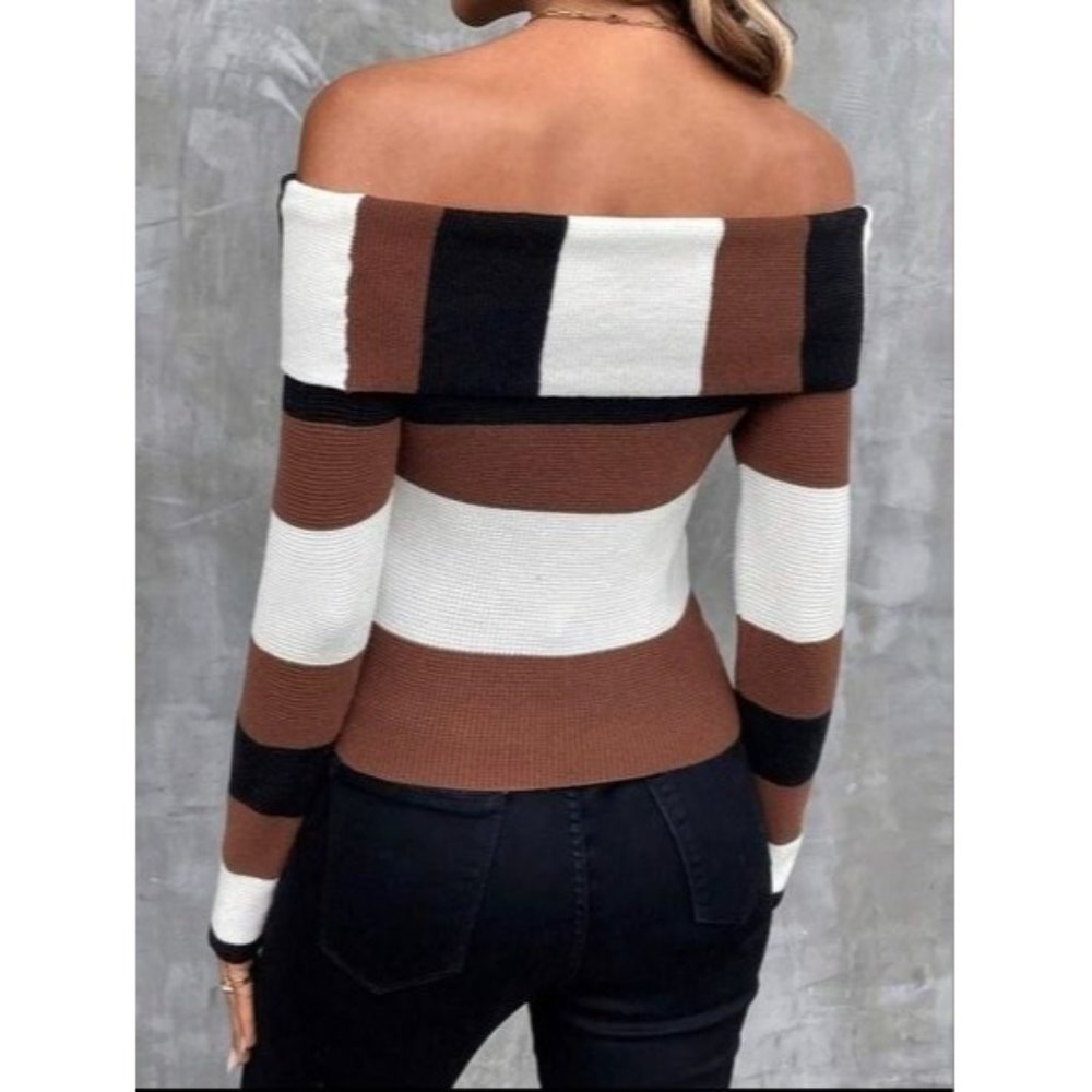 Off Shoulder Pullovers - image 2